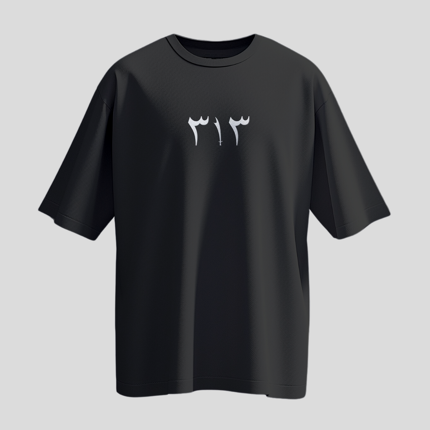 313 Embroidered Oversized T-Shirt